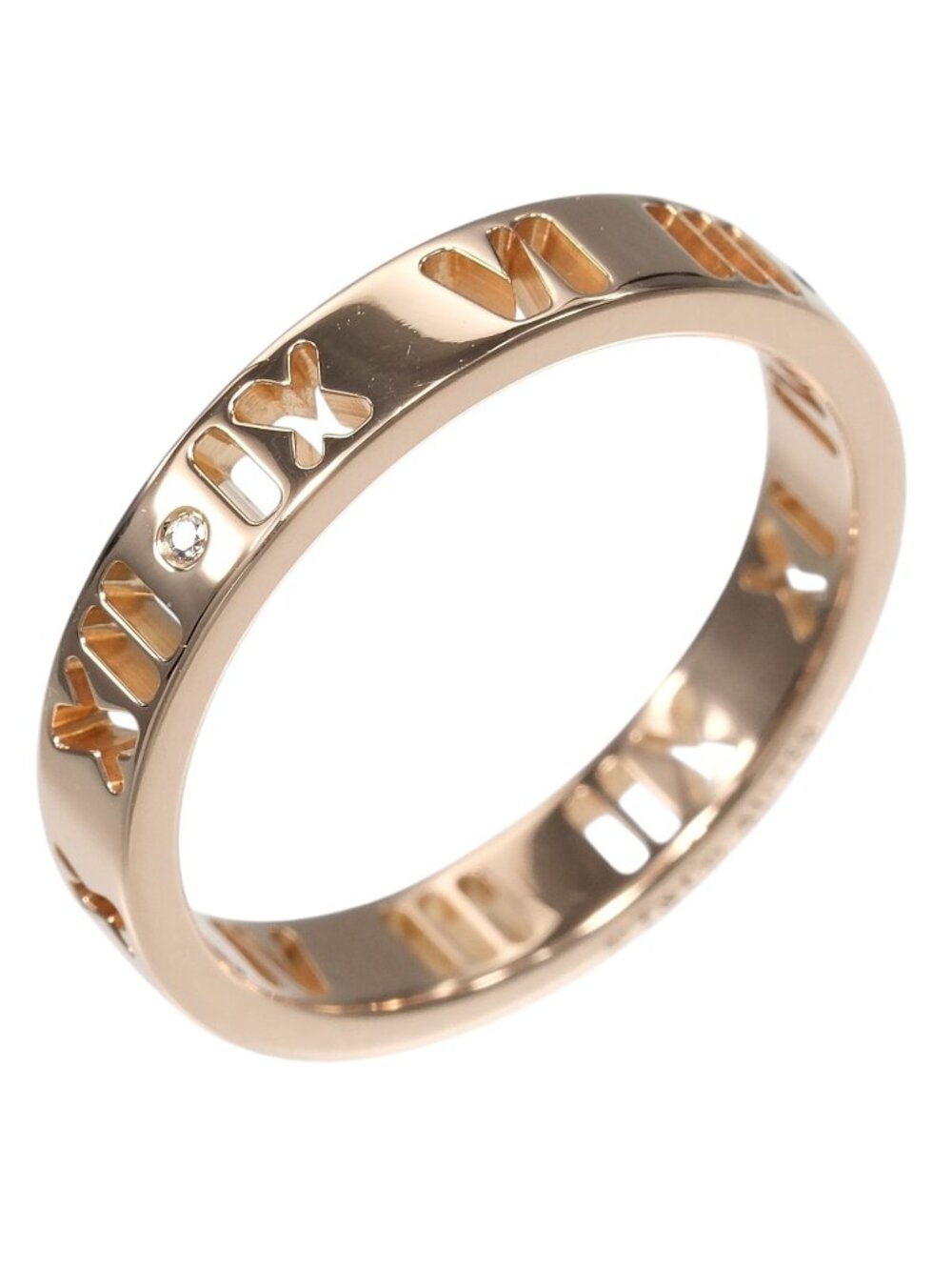 Tiffany & Co Pierced Atlas 18k Yellow Gold Diamond Ring